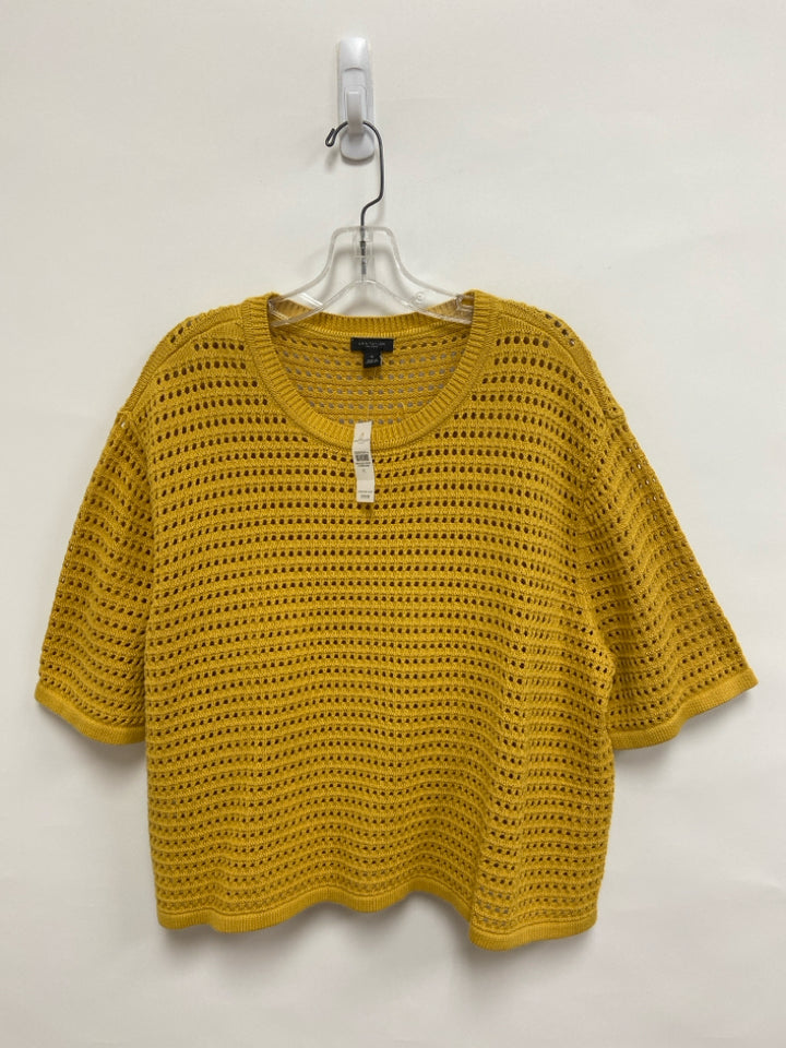 NWT Ann Taylor Size XL Mustard Ladies Sweater