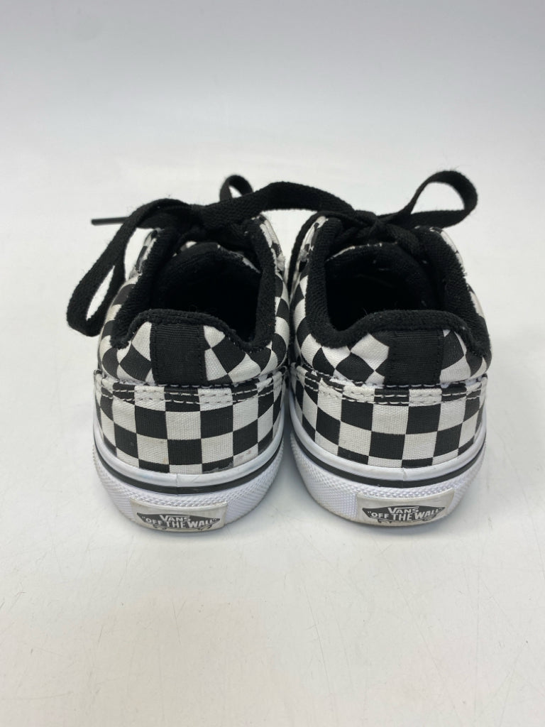 Vans SIZE 1 Black White Checkered Girl&
