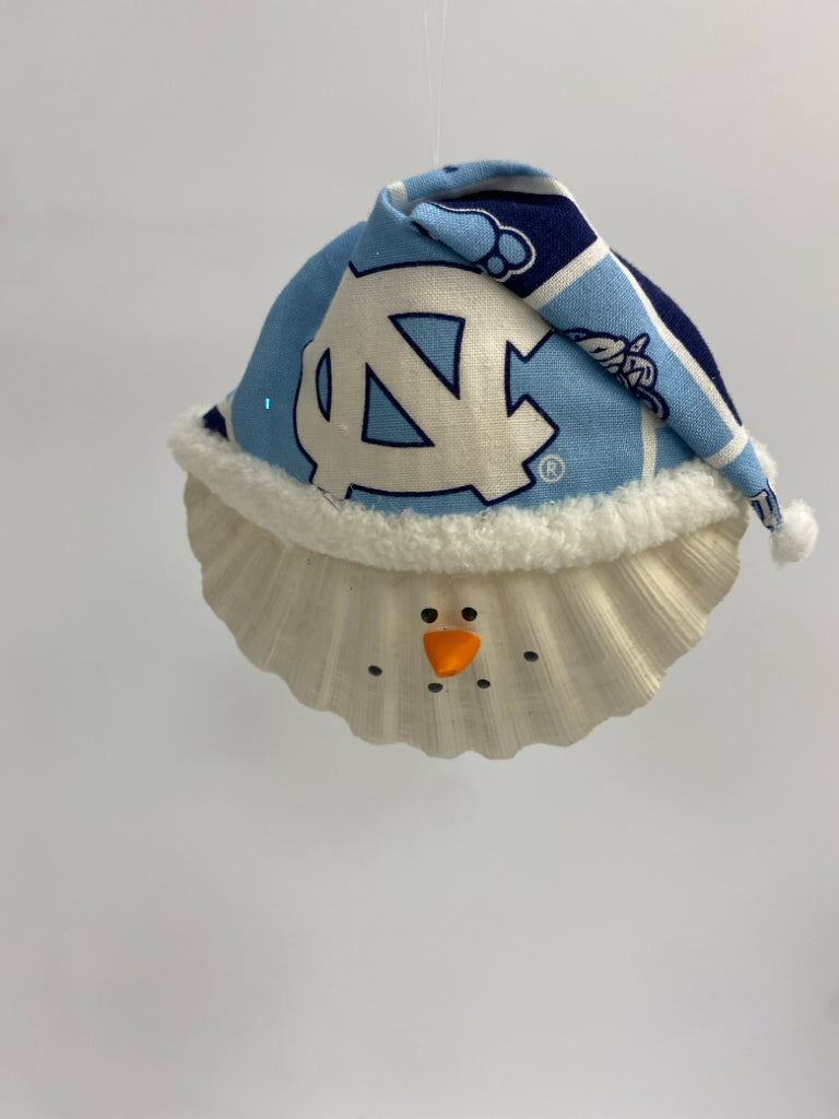 White Blue UNC Ornaments