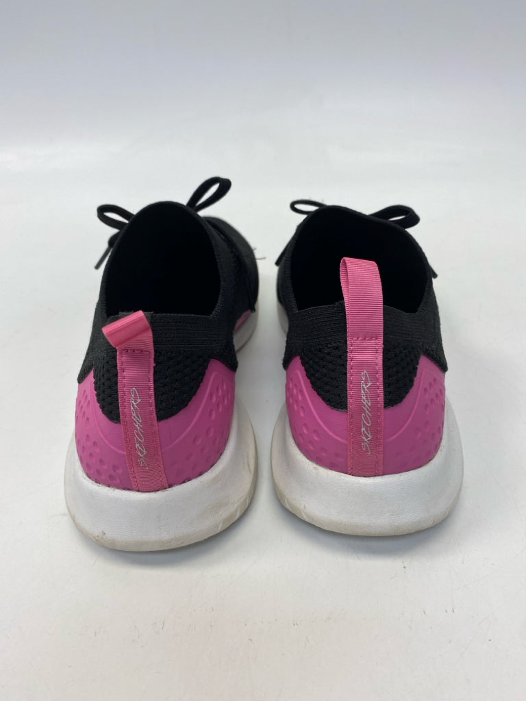 Skechers  Size 8 Black Pink Sneakers