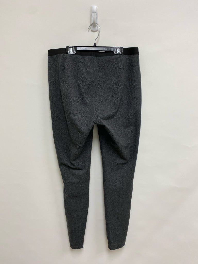 Eileen Fisher Size M Black Gray Herringbone Ladies Leggings