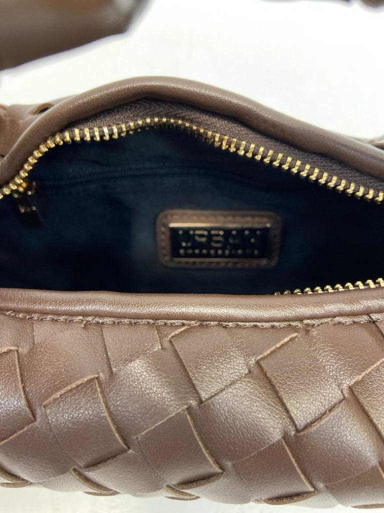 Brown Woven Handbag