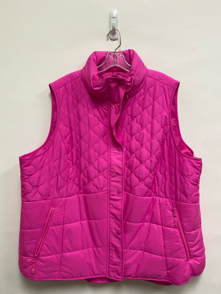 NWT Talbots  SIZE  3X Hot Pink Plus Size Vest