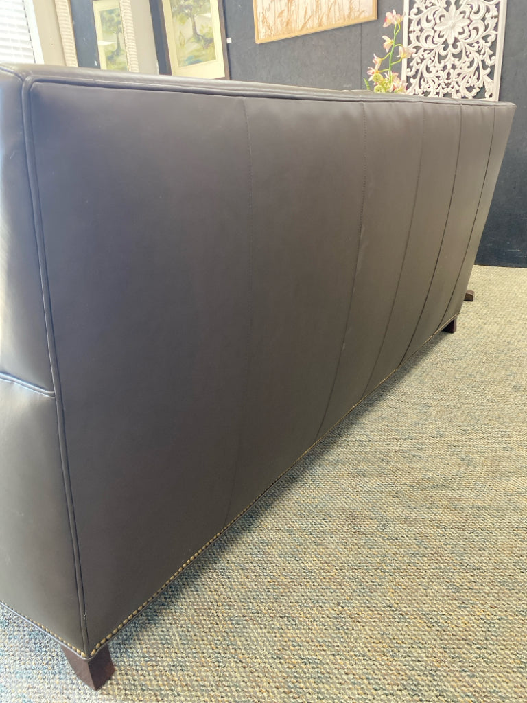 Hancock &amp; Moore Leather Sofa w/Ottoman