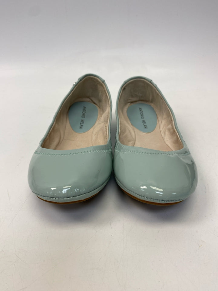 Antonio Melani  Size 8 Aqua Patent Flats