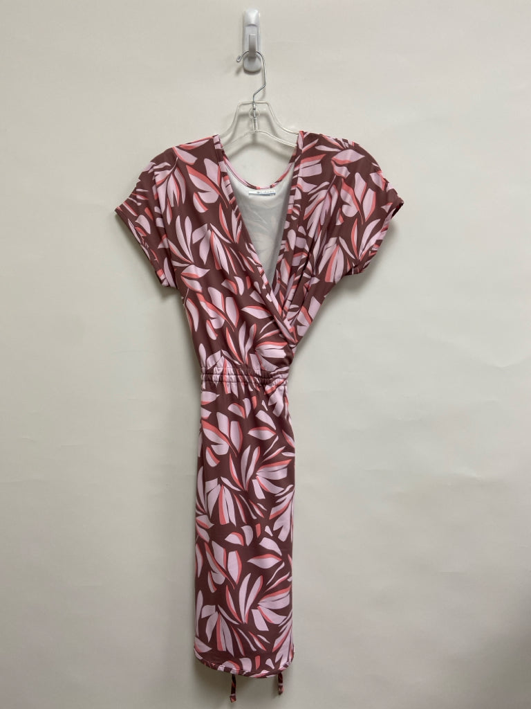 Columbia Size M Mauve Pink/Lavender Leaves Ladies Dress