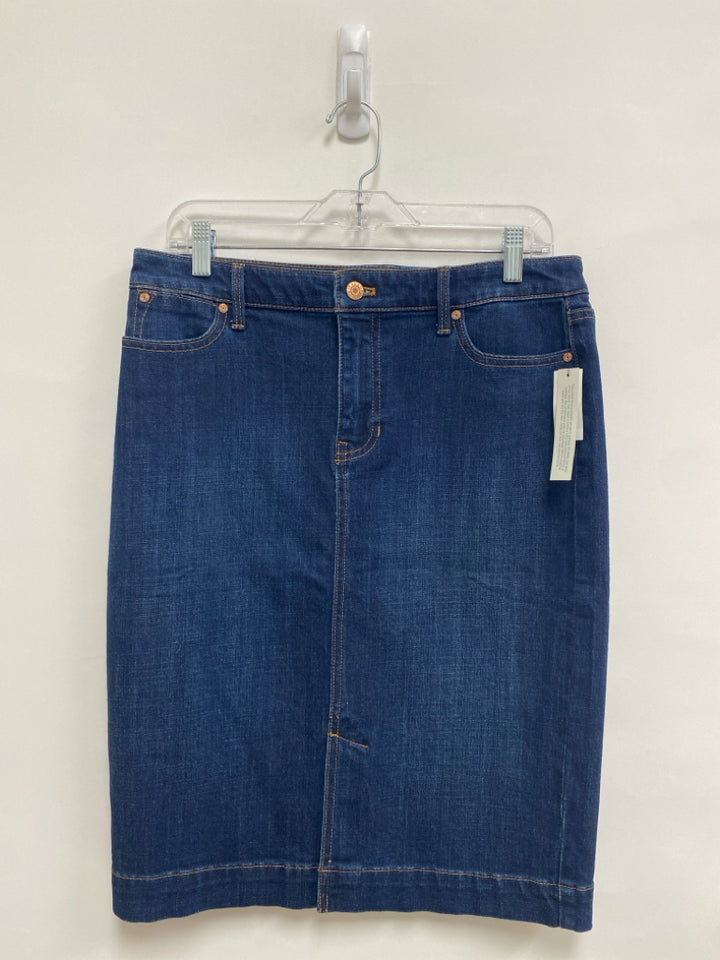 NWT Talbots Size 10P Dark Denim Petite Skirt