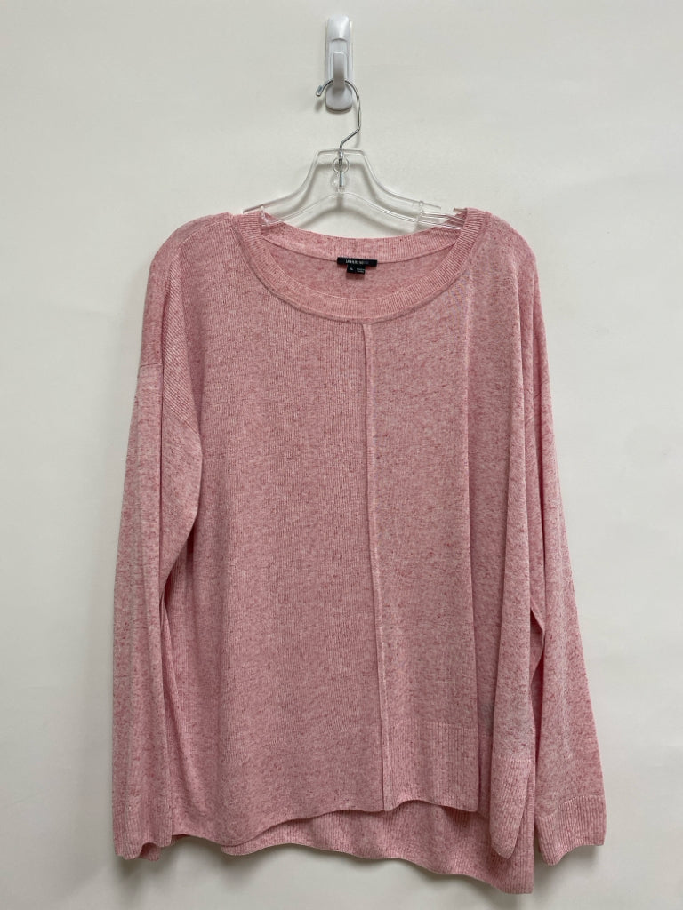 LAFAYETTE 148 Size XL Pink Linen Blend Ladies Sweater