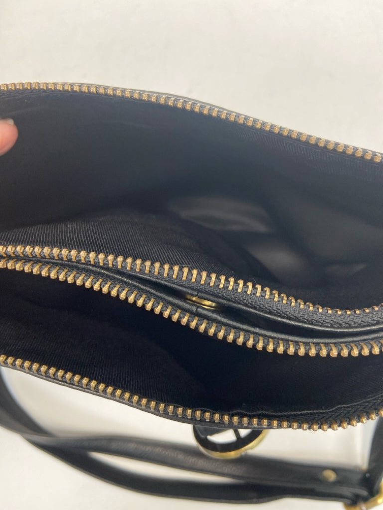 Black Leather Crossbody