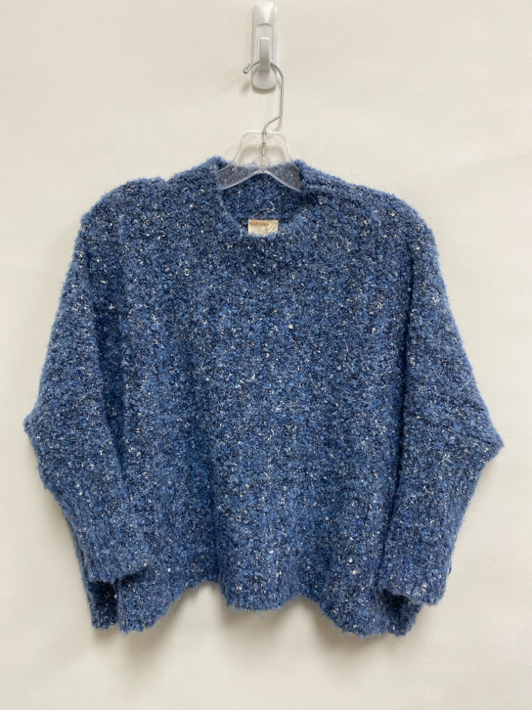 Kerisma Size S Blue/White Mottled Cropped Ladies Sweater