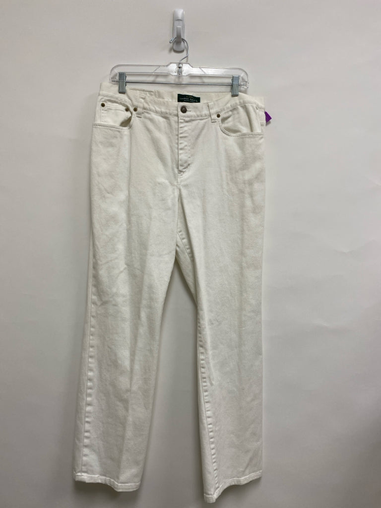 Lauren Ralph Lauren Size 14 White Ladies Jeans