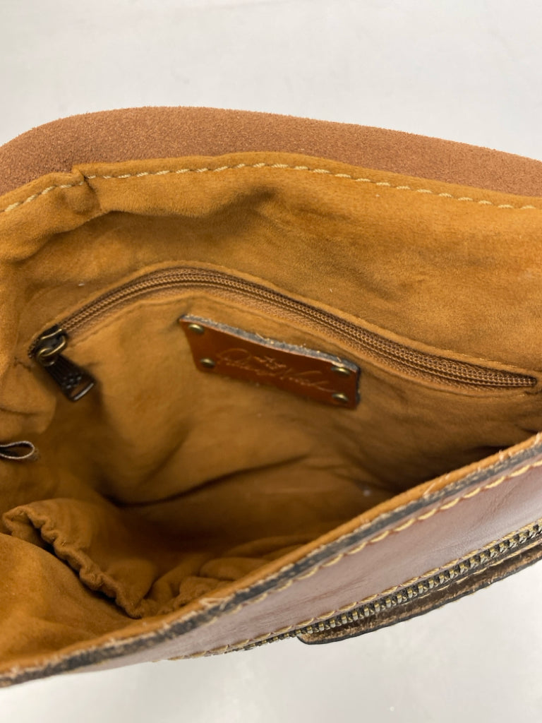 Patricia Nash Brown Map(s) Crossbody