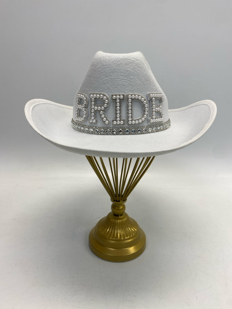 White Jeweled Misc. Hat