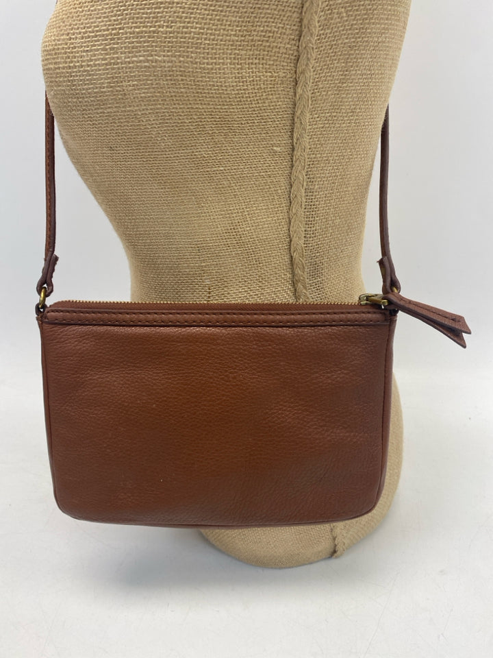 Fossil Brown Gold Accent(s) Crossbody