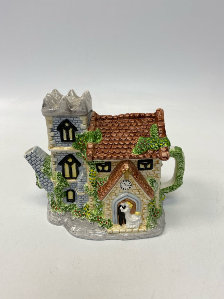Andrea/Sadek Brown/Cream Gray/Green Wedding Tea Pot