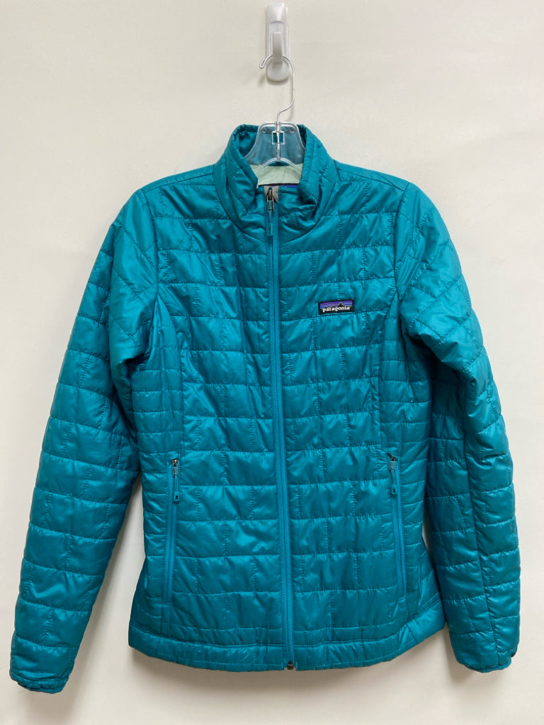 Patagonia Size XS Blue Zip Down Ladies Jacket