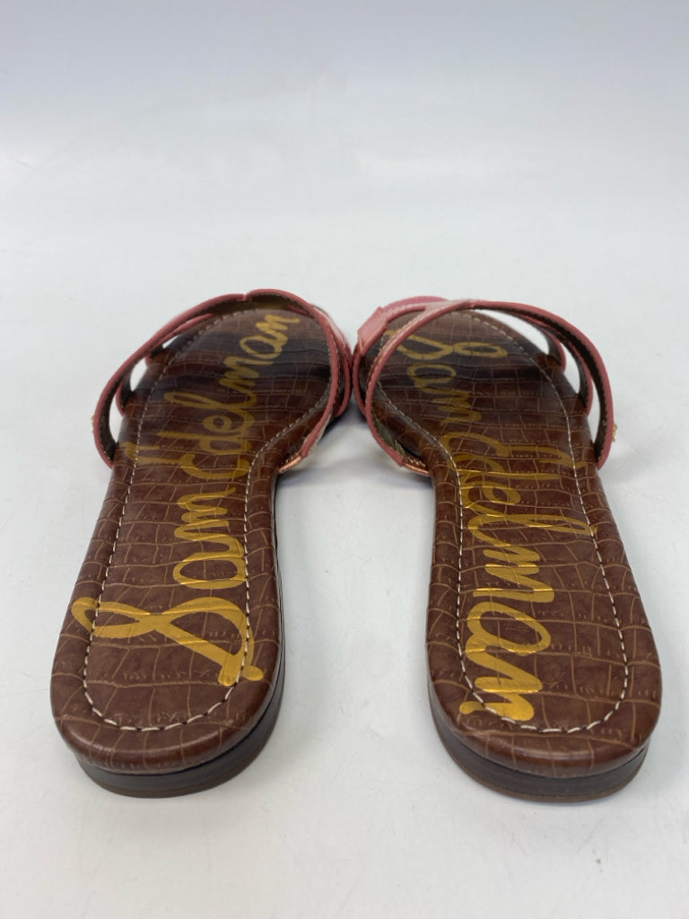 NWOT Sam Edelman  Size 10 Orange Shimmery Sandals