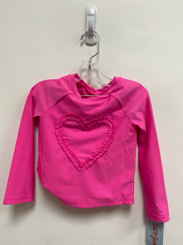 NWT Cat &amp; Jack SIZE 4T Pink White Hearts Girl&