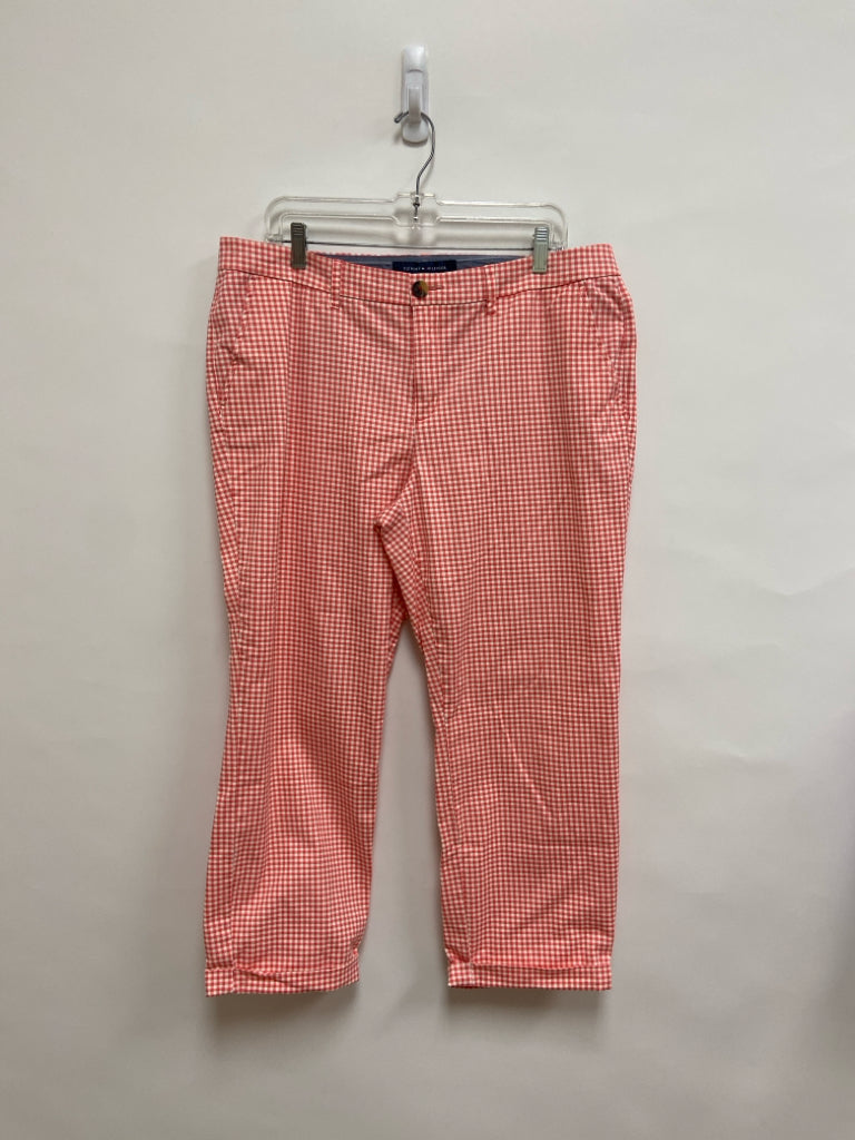 Tommy Hilfiger  SIZE  16 Pink White Checkered Plus Size Pants