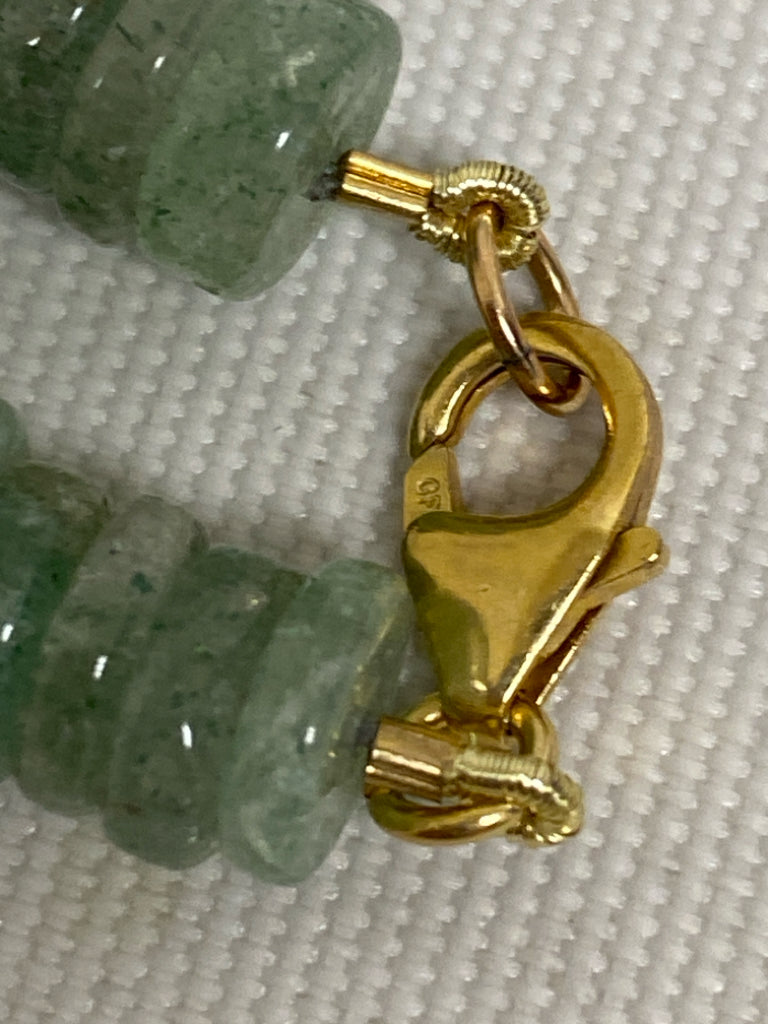 Green Sage Beaded Necklace