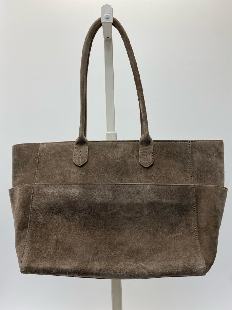 Quince Brown Suede Handbag