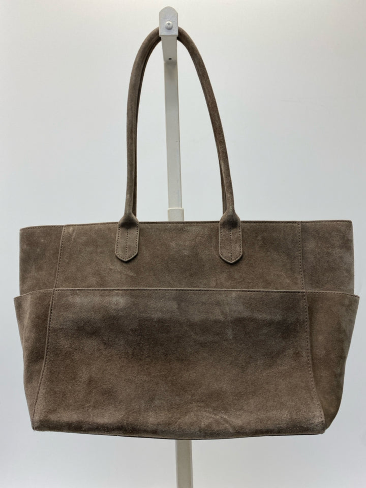 Quince Brown Suede Handbag