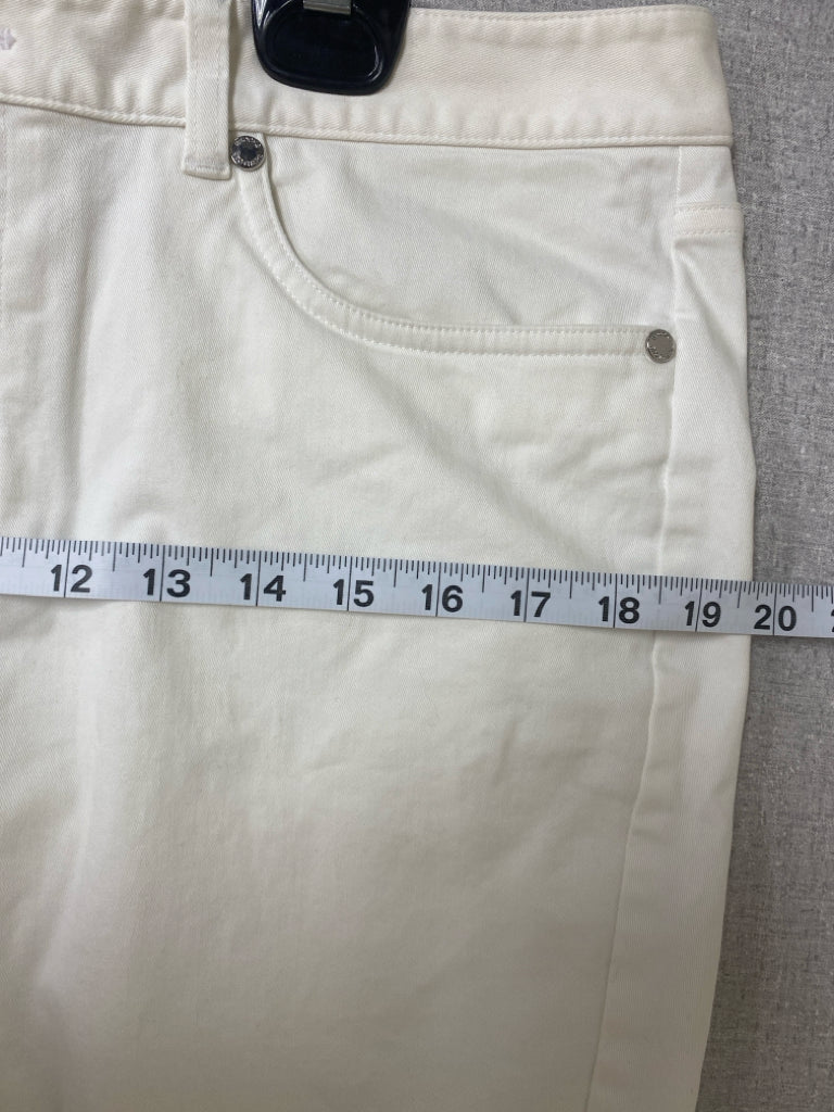 Brooks Brothers Size 12 White Cropped Ladies Pants