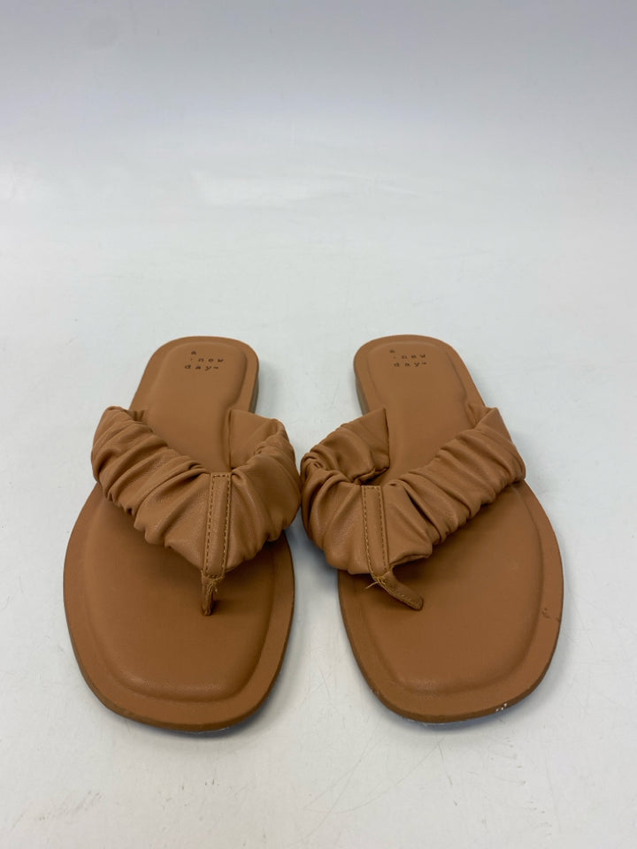a new day  Size 7 Brown Sandals
