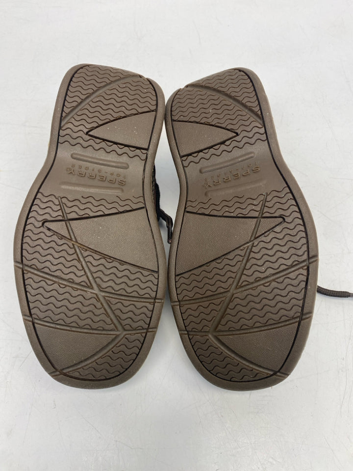 NWOT Sperry SIZE 10 Brown Leather Boy&