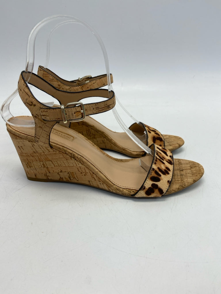 Antonio Melani  Size 8.5 Cream Brown Animal Print Sandals