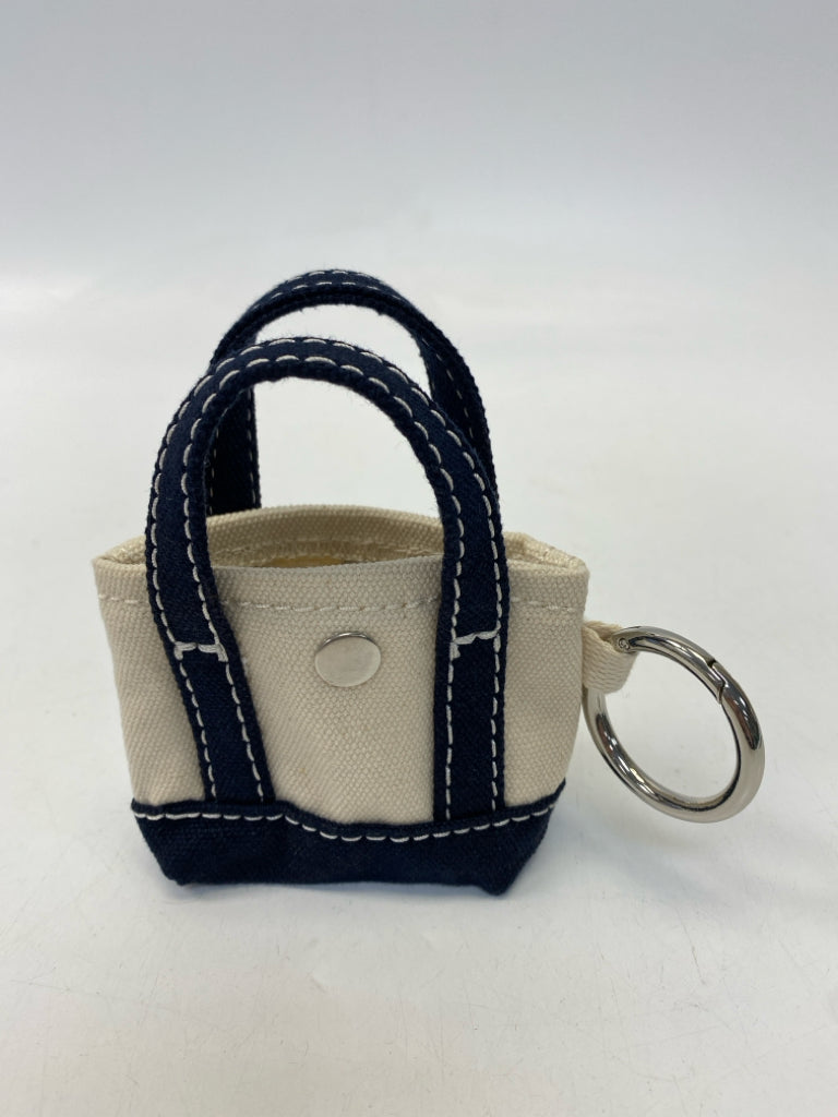 Lands End Cream Navy Keychain