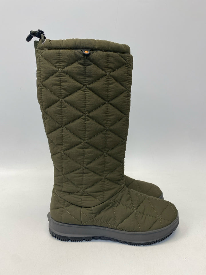Bogs US Shoe Size 8 Green Quilted Boots