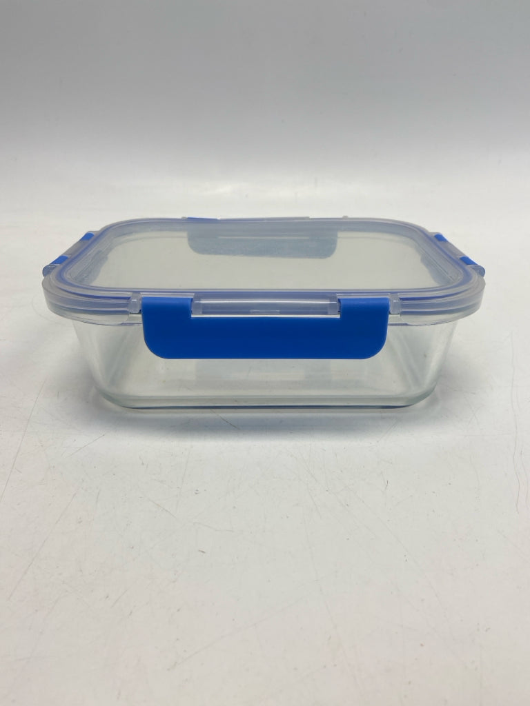 Clear Blue Storage Container