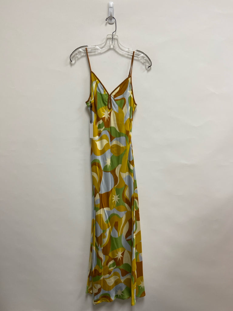 NWT ASTR Size XS Brown Green/Blue Sleeveless Ladies Dress