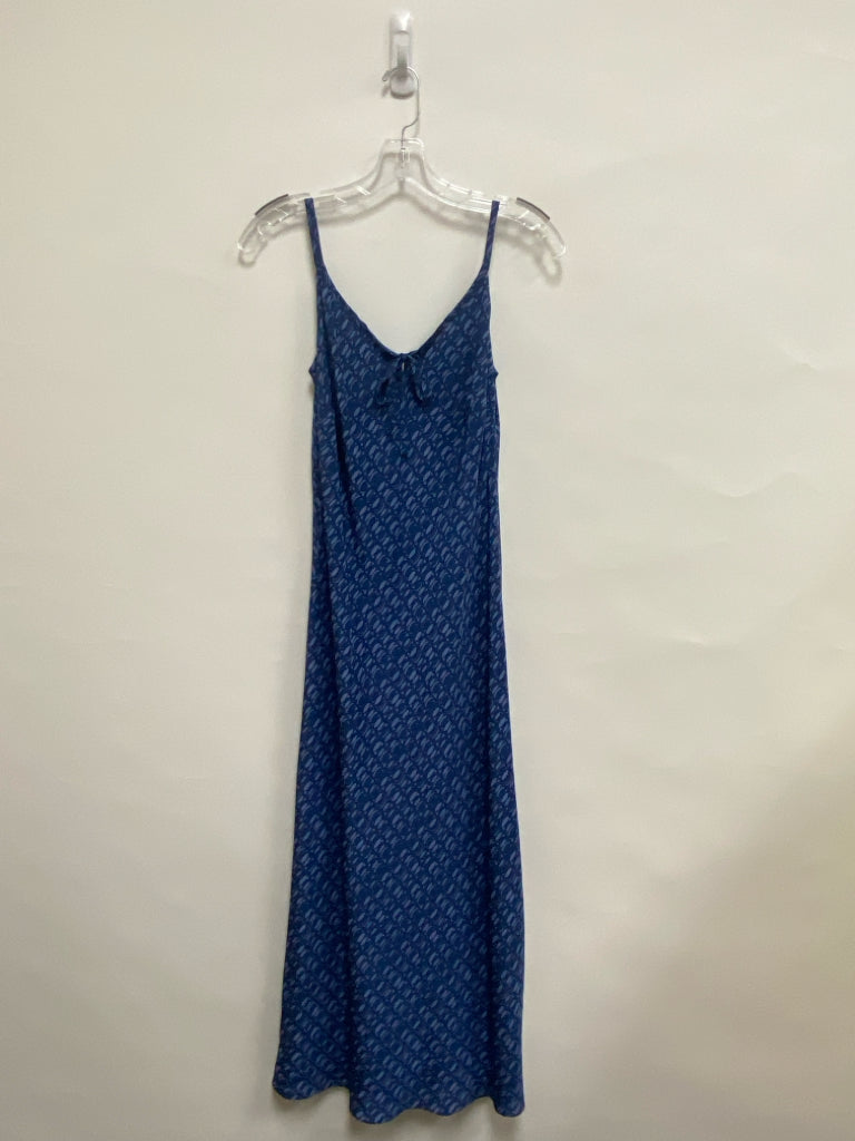 Brooks Brothers Size 4 Navy/Blue Dark Purple Circles Sleeveless Ladies Dress