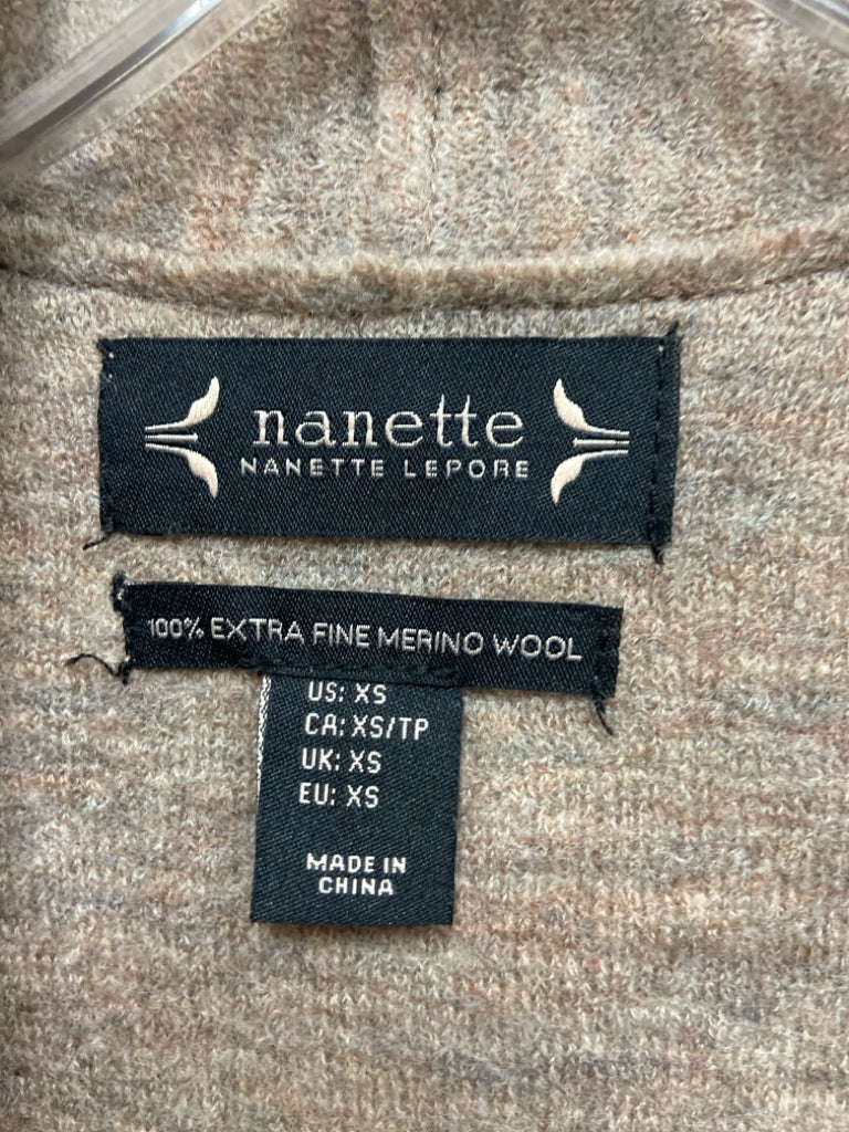Nanette Lepore Size XS Brown Mottled Ladies Sweater Vest