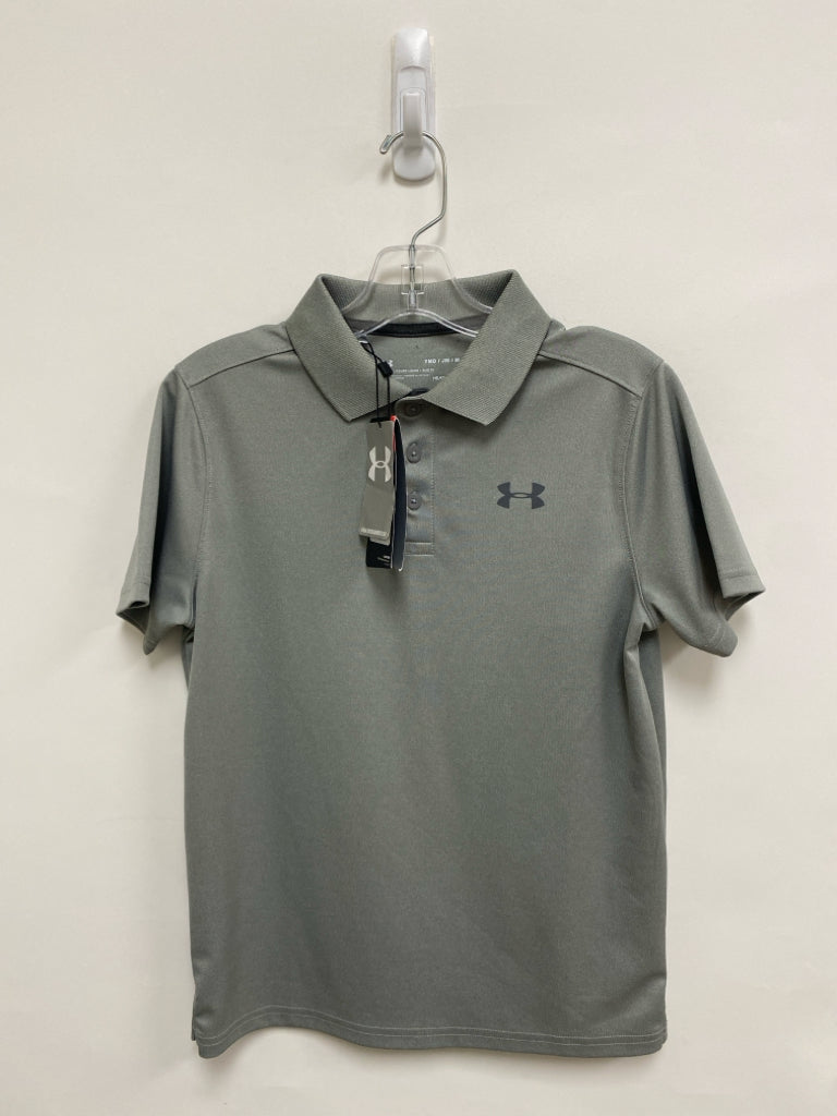 NWT Under Armour SIZE M Gray Polo Boy&