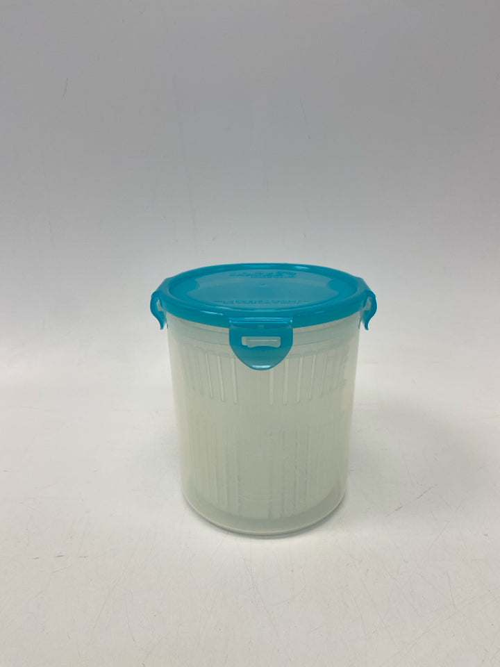 Lock &amp; Lock Blue Clear Storage Container