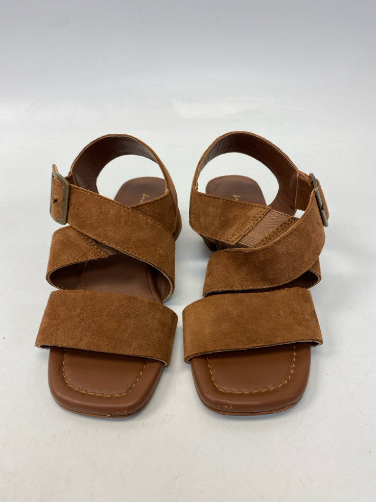band of the free  Size 6.5 Dark Brown Suede Sandals
