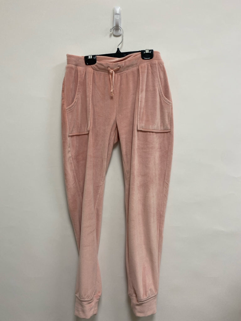 House of Harlow Size S Pink Joggers Velour Ladies Lounge Pants