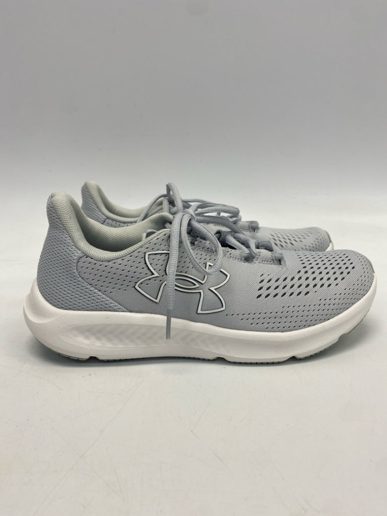 Under Armour  Size 8 Pale Gray Lace-up Sneakers