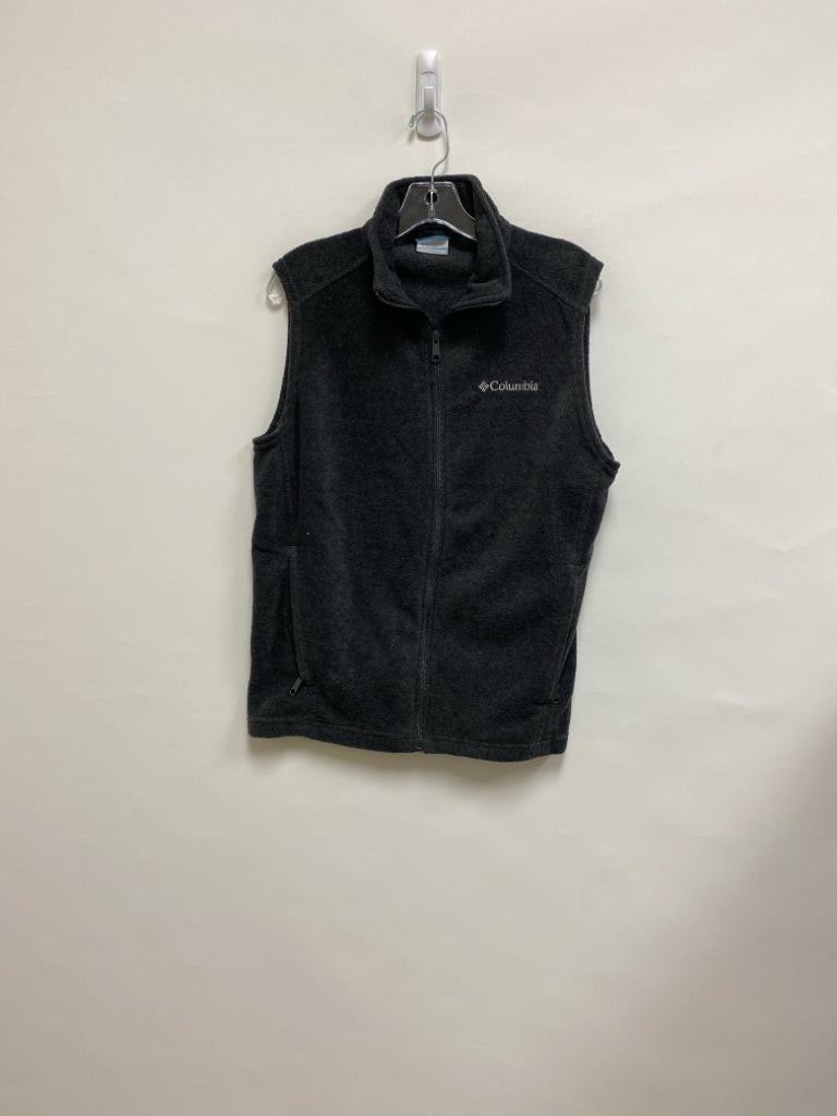 Columbia Size S Dark Gray Zip Down Fleece Ladies Vest