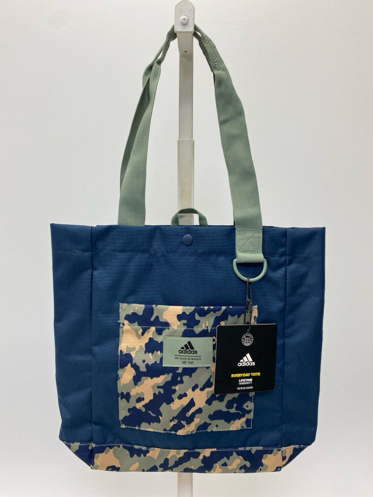 NWT Adidas Navy Tan/Green Camouflage Tote Bag