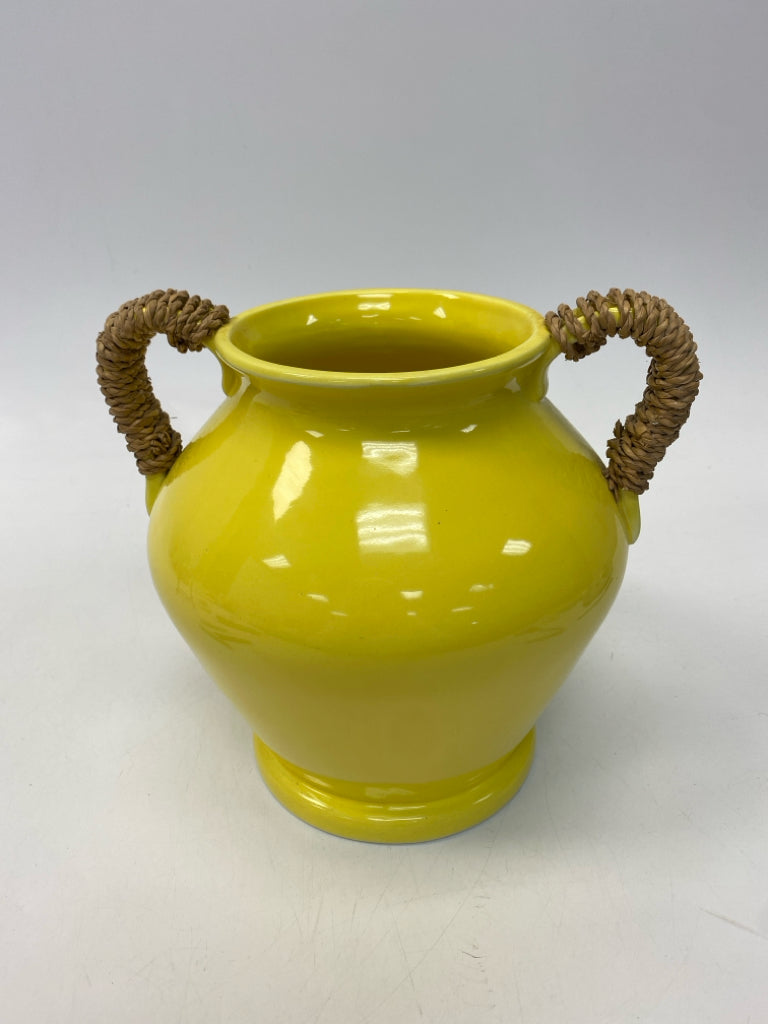 Yellow Ceramic Vase