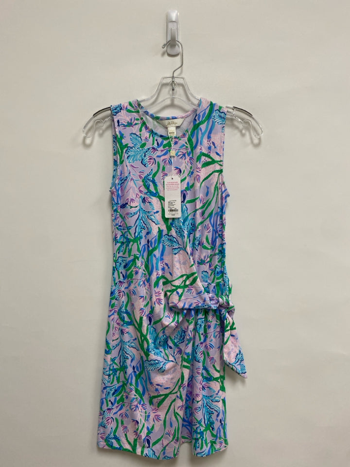NWT LILLY PULITZER Size XXS Lavender Multi Color Sleeveless Ladies Dress