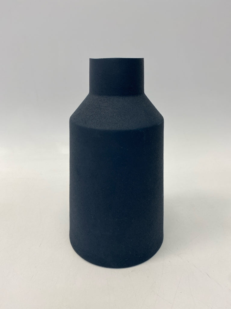 Navy Metal Vase