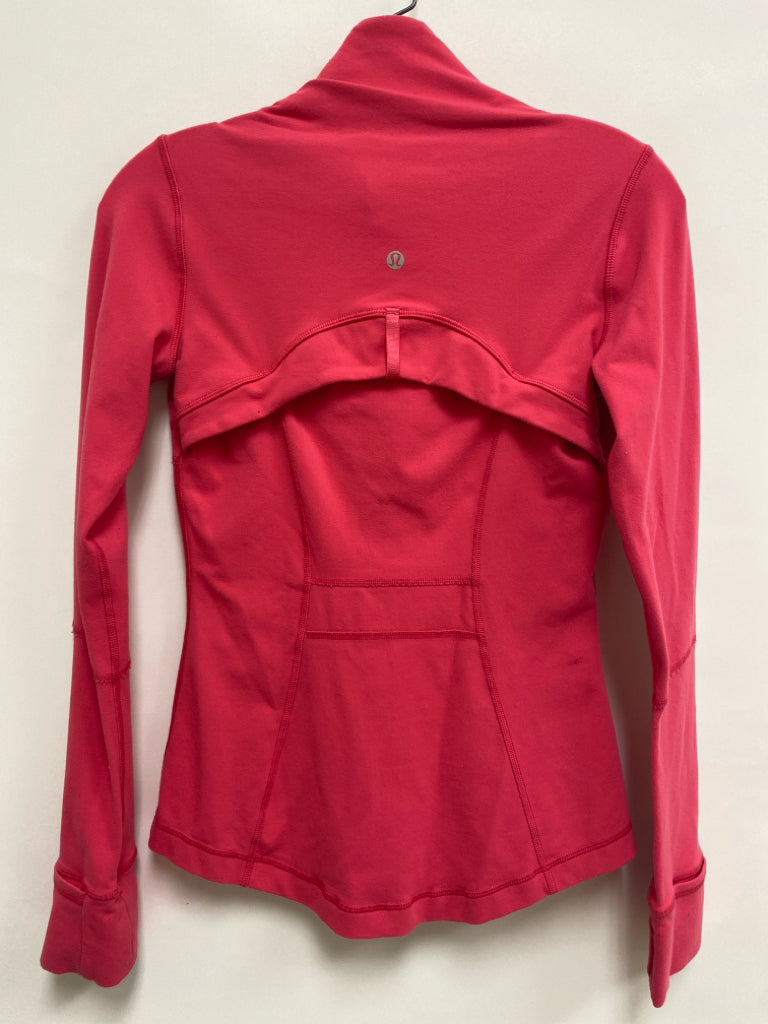 Lululemon Size 4 Pink Zip Down Athletic Jacket