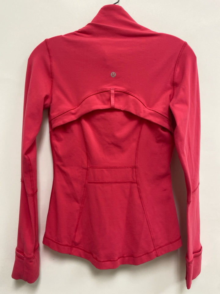 Lululemon Size 4 Pink Zip Down Athletic Jacket