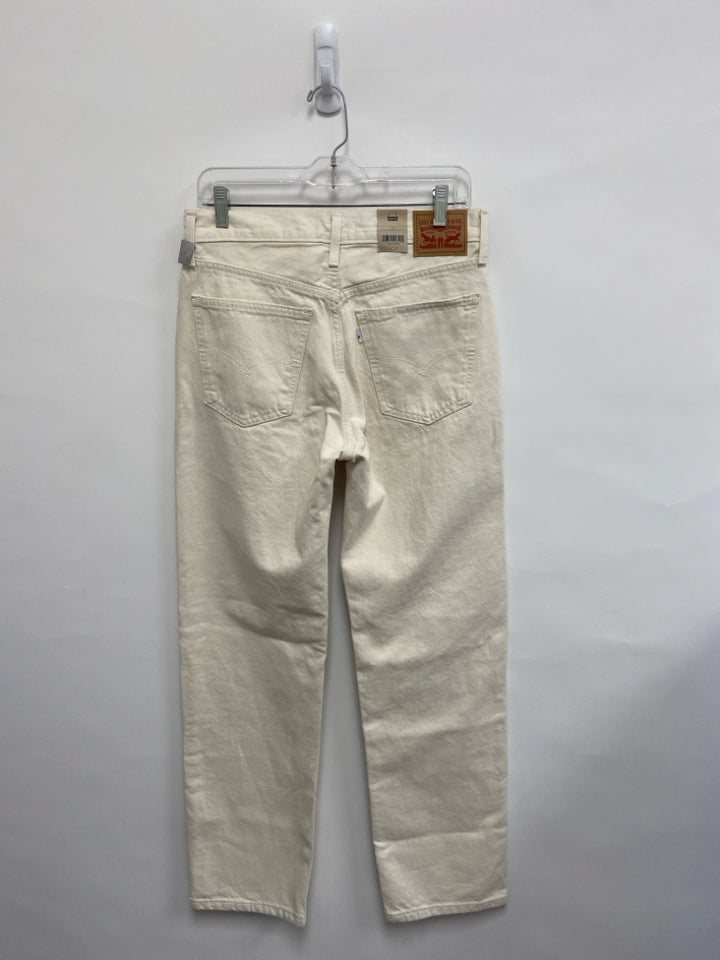 NWT Levi Size 27 Cream Ladies Jeans
