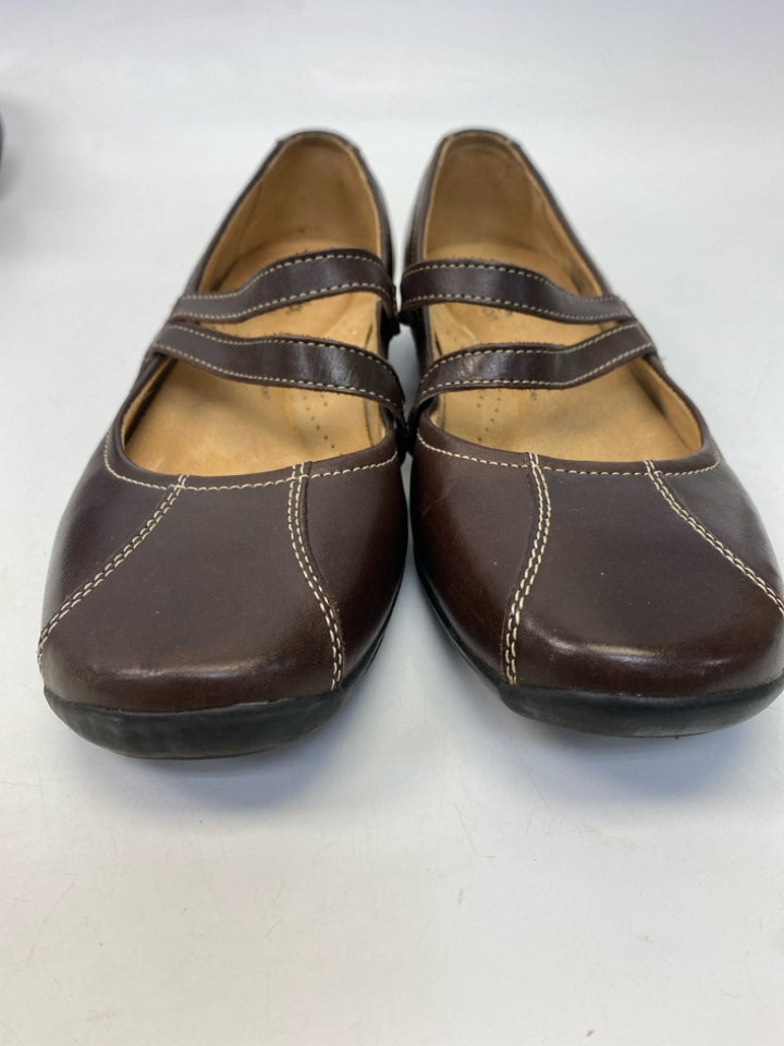 Clarks US Shoe Size 8 Brown Flats
